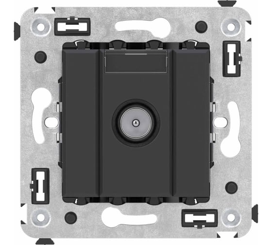 Изображение товара Розетка DKC TV оконечная в стену, Avanti, Черный матовый 4412523