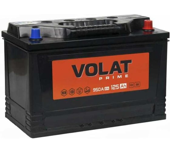 Изображение товара Аккумуляторная батарея VOLAT Prime Professional 125Ah R+ VST1250