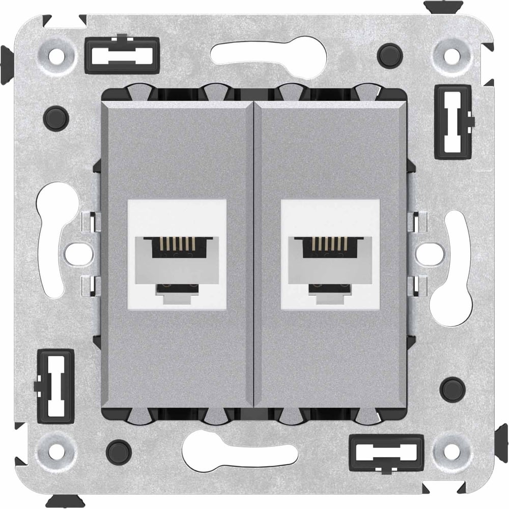Изображение товара Телефонная розетка DKC RJ 12 без шторки двойная Avanti