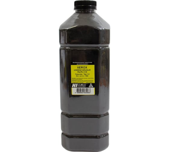 Изображение товара Тонер универсальный Hi-Black для Xerox P8e/Ph3110, Polyester, Тип 1.9, Bk, 700 г, канистра HB-Xerox-UnivPoly-T1.9-Bk-700G