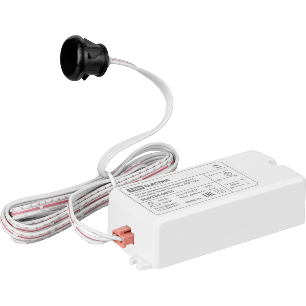 Изображение товара Датчик движения TDM ELECTRIC ДДК-01 500Вт IP20 для внутреннего применения Изображение товара Датчик движения TDM ELECTRIC ДДК-01 500Вт IP20 для внутреннего применения