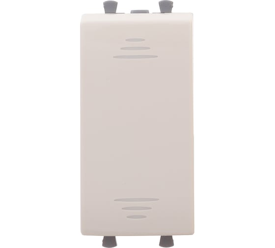 Изображение товара Выключатель модульный DKC Avanti, Ванильная дымка, 1 модуль 4405101