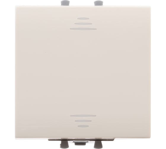 Изображение товара Выключатель одноклавишный модульный DKC Avanti, Ванильная дымка, 2 модуля 4405102