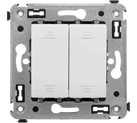 Изображение товара Инвертор двухклавишный в стену DKC Avanti, Белое облако 4400124