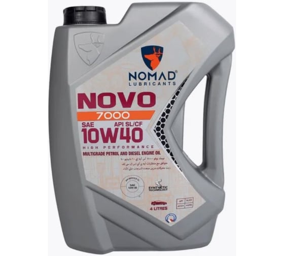 Изображение товара Масло моторное полусинтетическое для легковых а/м NOMAD Novo 7000 SAE 10W40 API SL/CF  4л 32399