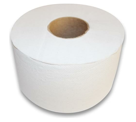 Изображение товара Туалетная бумага для диспенсера ООО Комус 1 слой, белый, 200 м, 12 рулонов в упаковке 200W1 1023407