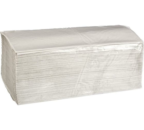 Изображение товара Бумажные полотенца для диспенсера ООО Комус V-сложения, 1 слой, серый, 250 листов, 20 пачек в упаковке 1023413