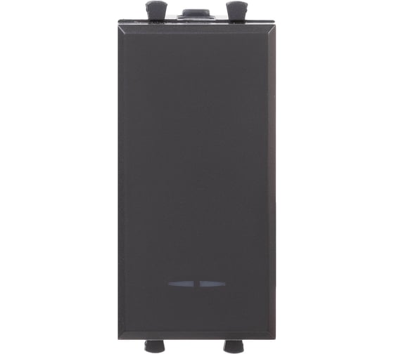 Изображение товара Кнопка модульная DKC Avanti, Черный матовый, 1 модуль 4412151