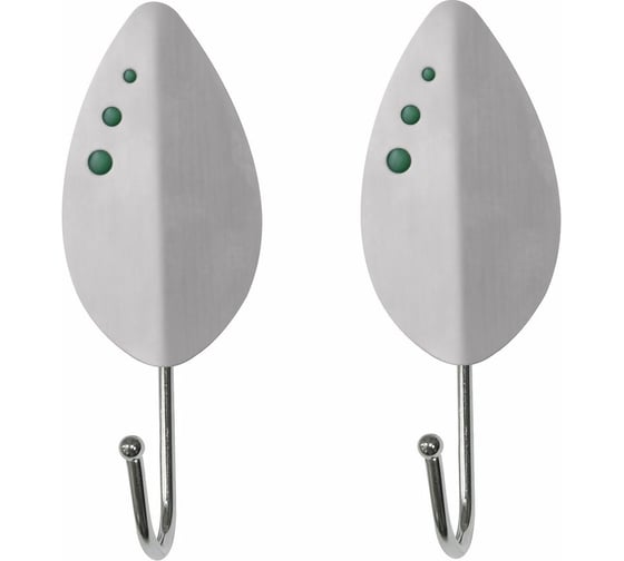 Изображение товара Набор из 2-х крючков МУЛЬТИДОМ Листок бол. SM27-198