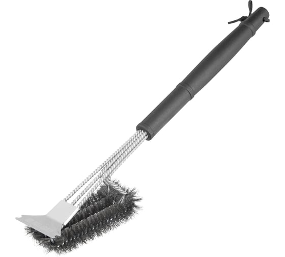 Изображение товара Щетка для чистки гриля PALISAD 46,5 см, 2 в 1 щетка, скребок, Camping 69702