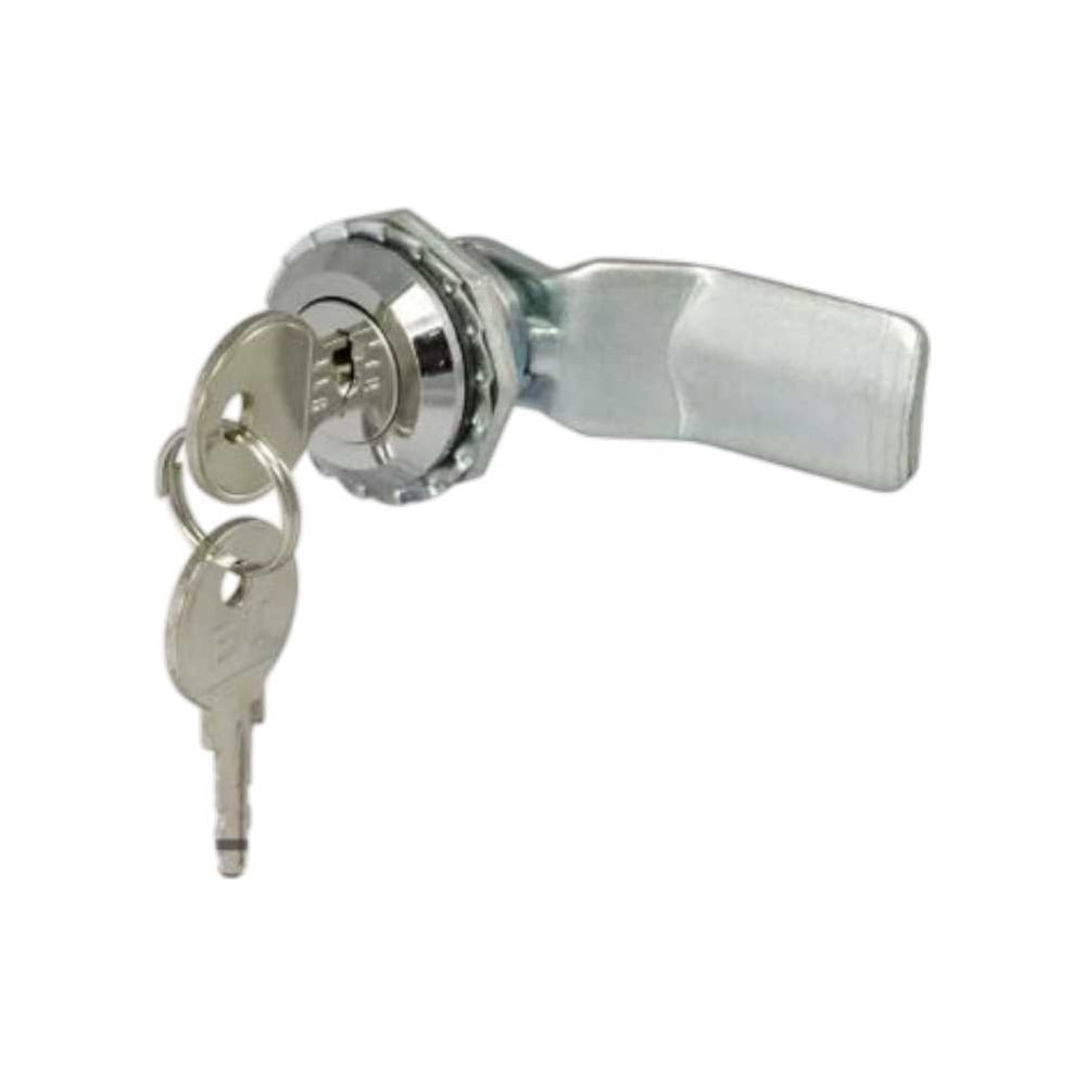 Изображение товара Щитовой замок с ключом Brante изогнутый ригель 24 шт металлический хром