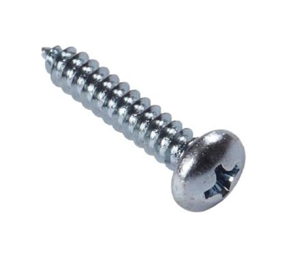 Изображение товара Шуруп STARFIX 3.5x9.5 мм полусф. головка, белый цинк, острый, DIN 7981 (2000 шт. в карт. уп.) SMC1-30355-2000