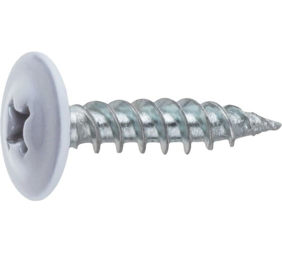 Изображение товара Саморез STARFIX 4.2x19 мм с прессшайбой, цинк, острый, RAL 9003 (150 шт. в пласт. конт.) SMP1-51232-150