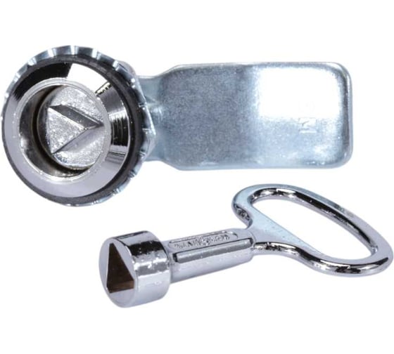 Изображение товара Замок щитовой Brante с треугольным ключом, изогнутый ригель упаковка 24 шт 658734