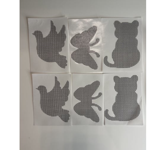 Изображение товара Заплатки для москитной сетки Фауна ПилотПро 10x7,5см, 6 штук, серый 21366