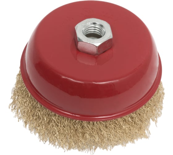 Изображение товара Кордщетка чашечная  для УШМ (витая латунированная) 125 мм Профессионал 9638