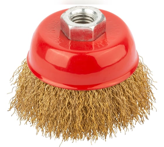 Изображение товара Кордщетка чашечная  для УШМ (витая латунированная) 150 мм Профессионал 9639