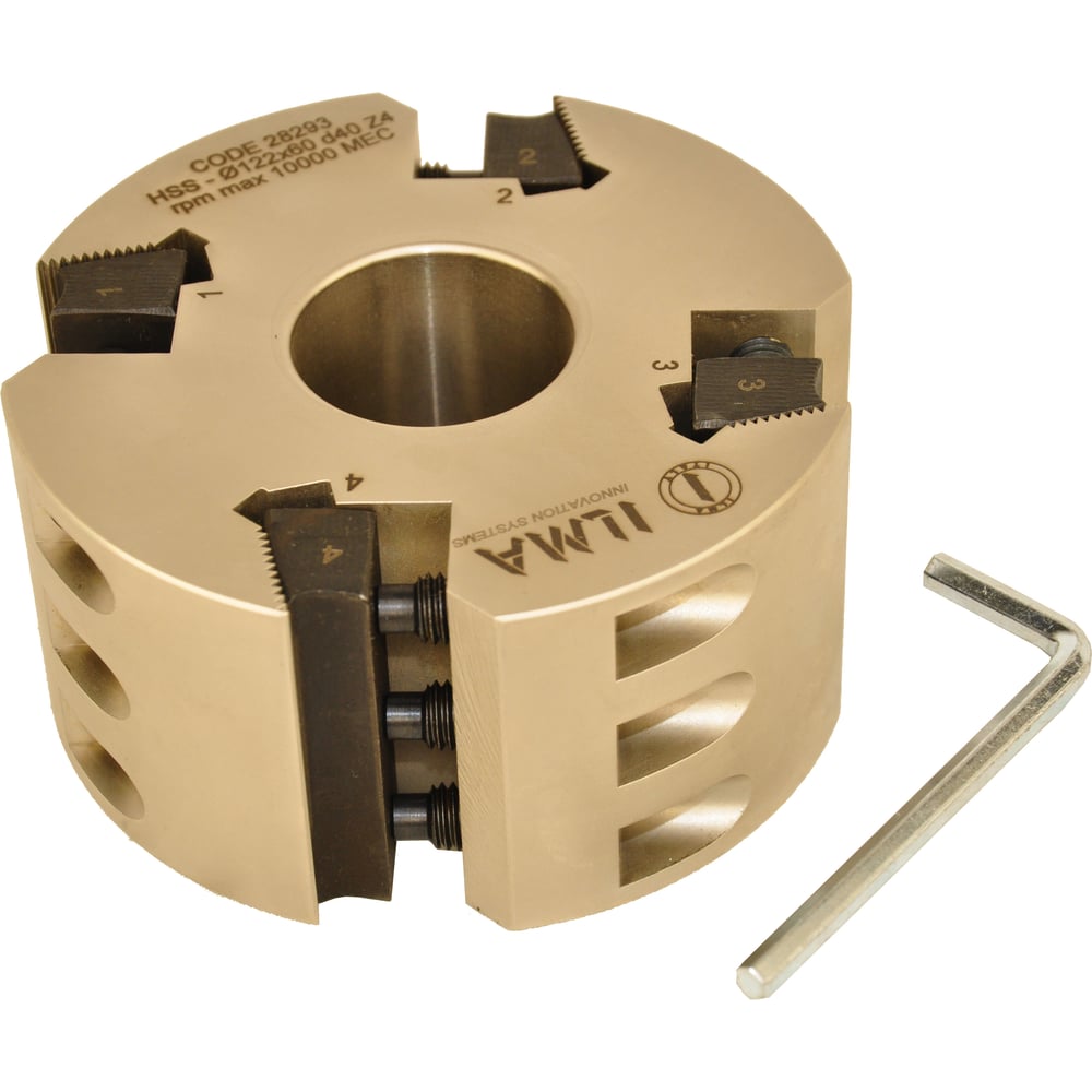 Изображение товара Головка фуговальная ILMA 122x40x60 для бланкетных ножей Z=4