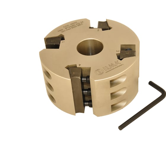 Изображение товара Головка фуговальная ILMA стальная для бланкетных ножей 122x32x60 Z=4 TRA122604-32