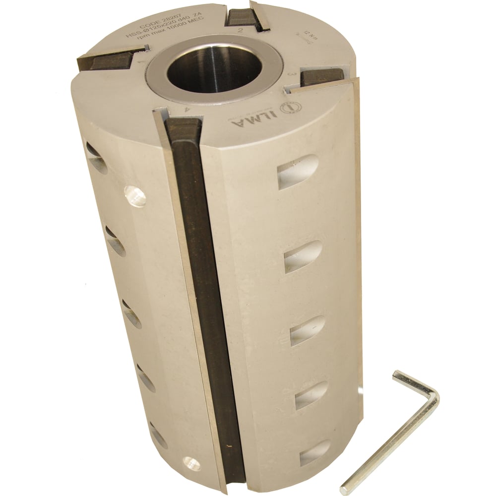 Изображение товара Головка фуговальная ILMA алюминиевая для строгальных ножей 125x220x40 Z=4