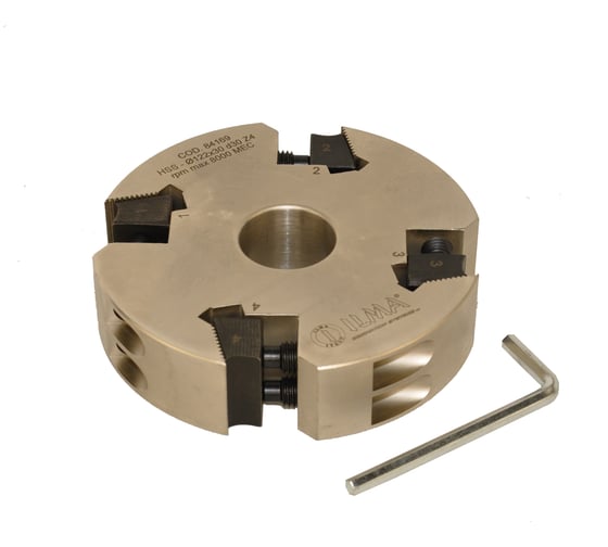 Изображение товара Головка фуговальная ILMA стальная для бланкетных ножей 122x30x30 Z=4 TRA122304-30