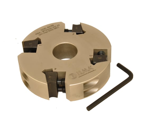 Изображение товара Головка фуговальная ILMA стальная для бланкетных ножей 122x32x30 Z=4 TRA122304-32