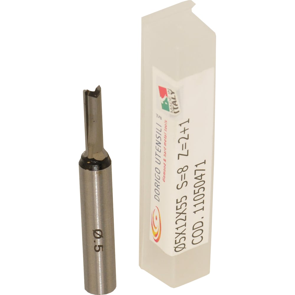 Изображение товара Фреза монолитная пазовая Dorigo HW 5x12x55, S=8 Z2+1 11050471