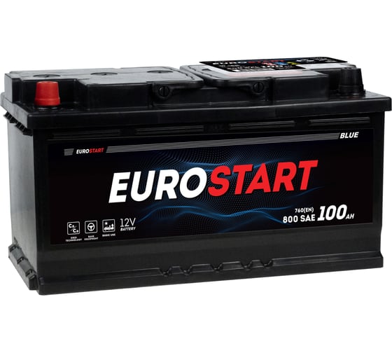 Изображение товара Аккумуляторная батарея EUROSTART Extra Power 100Ah L+ EU1001