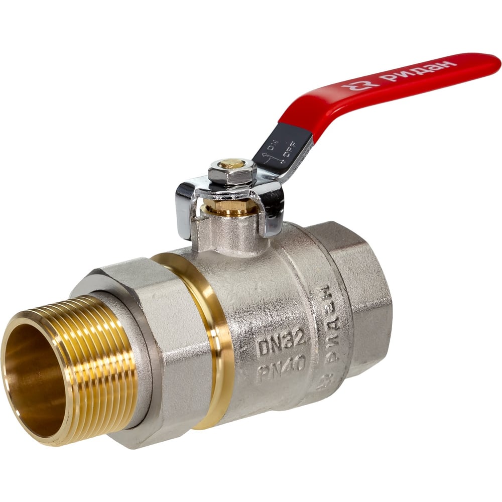 Изображение товара Шаровой кран Ридан DN32 PN40 латунь 065B8306RG