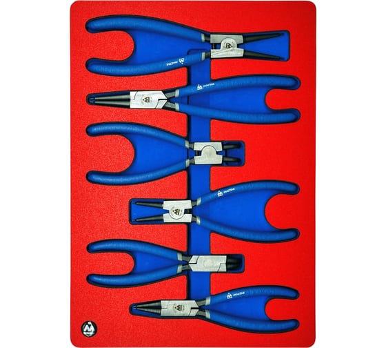 Изображение товара Набор съемников стопорных колец МАСТАК ложемент, 6 предметов 5-3306