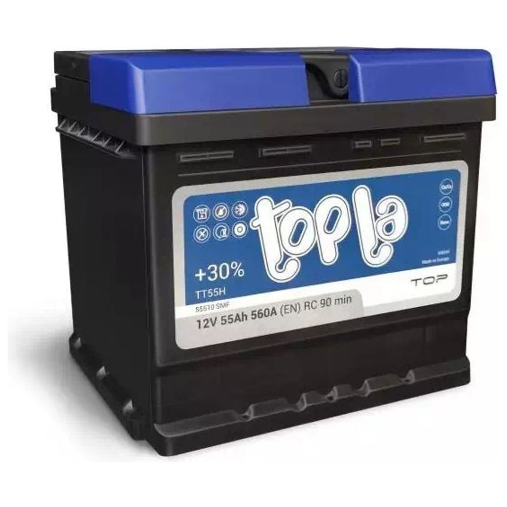 Изображение товара Автомобильный аккумулятор Topla Top 6СТ-55.0 118655 55 Ач 12 В