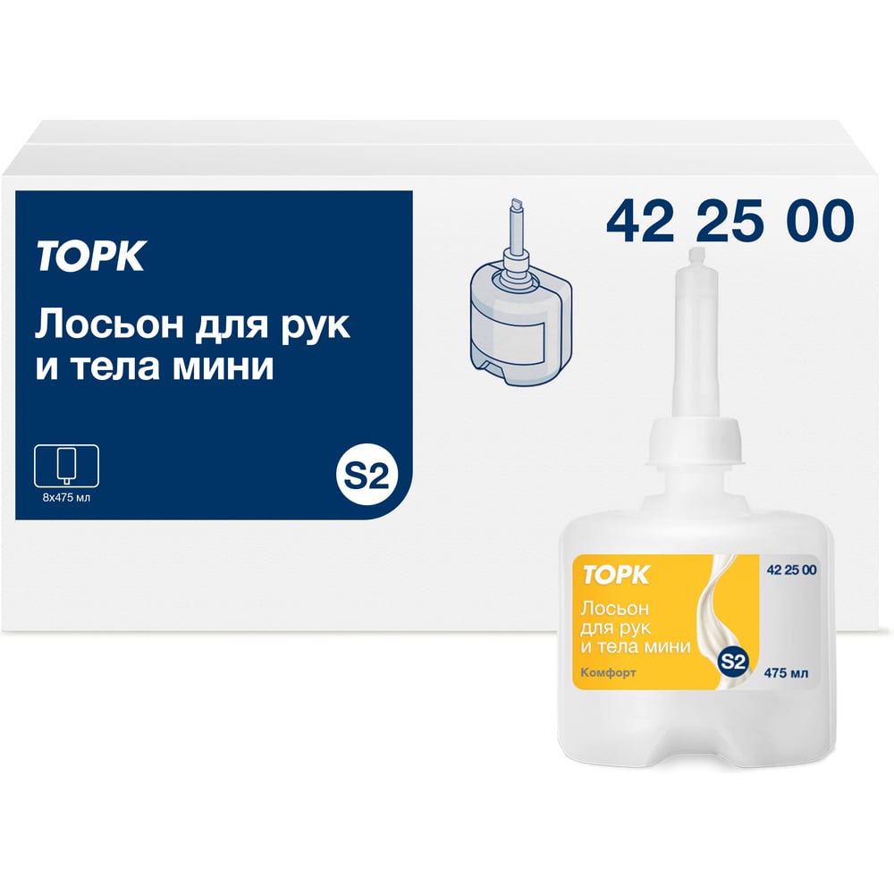Изображение товара Лосьон для рук и тела TORK мини, категория качества Комфорт, 475 мл 422500