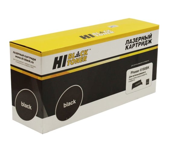 Изображение товара Картридж Hi-Black для Xerox Phaser 6180n/6180MFP, Восстановленный, Bk, 8K HB-113R00726