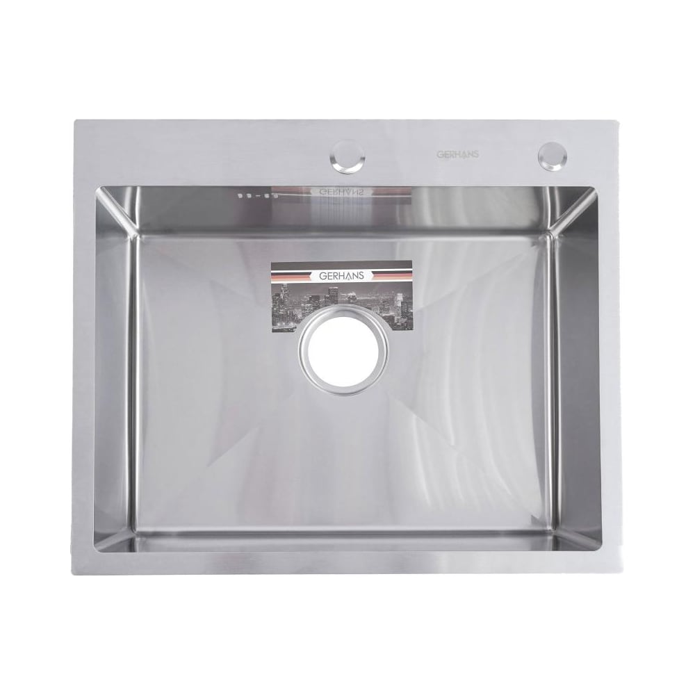 Изображение товара Кухонная мойка GERHANS 60x50 нержавеющая сталь сатин модель K 36050