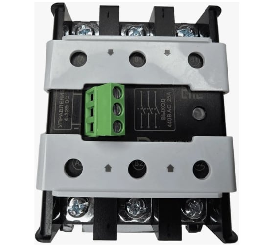 Изображение товара Твердотельное реле Доступная Автоматика 3ф 24-440В AC 25А, упр. 90-250В AC DA-3-25-AC