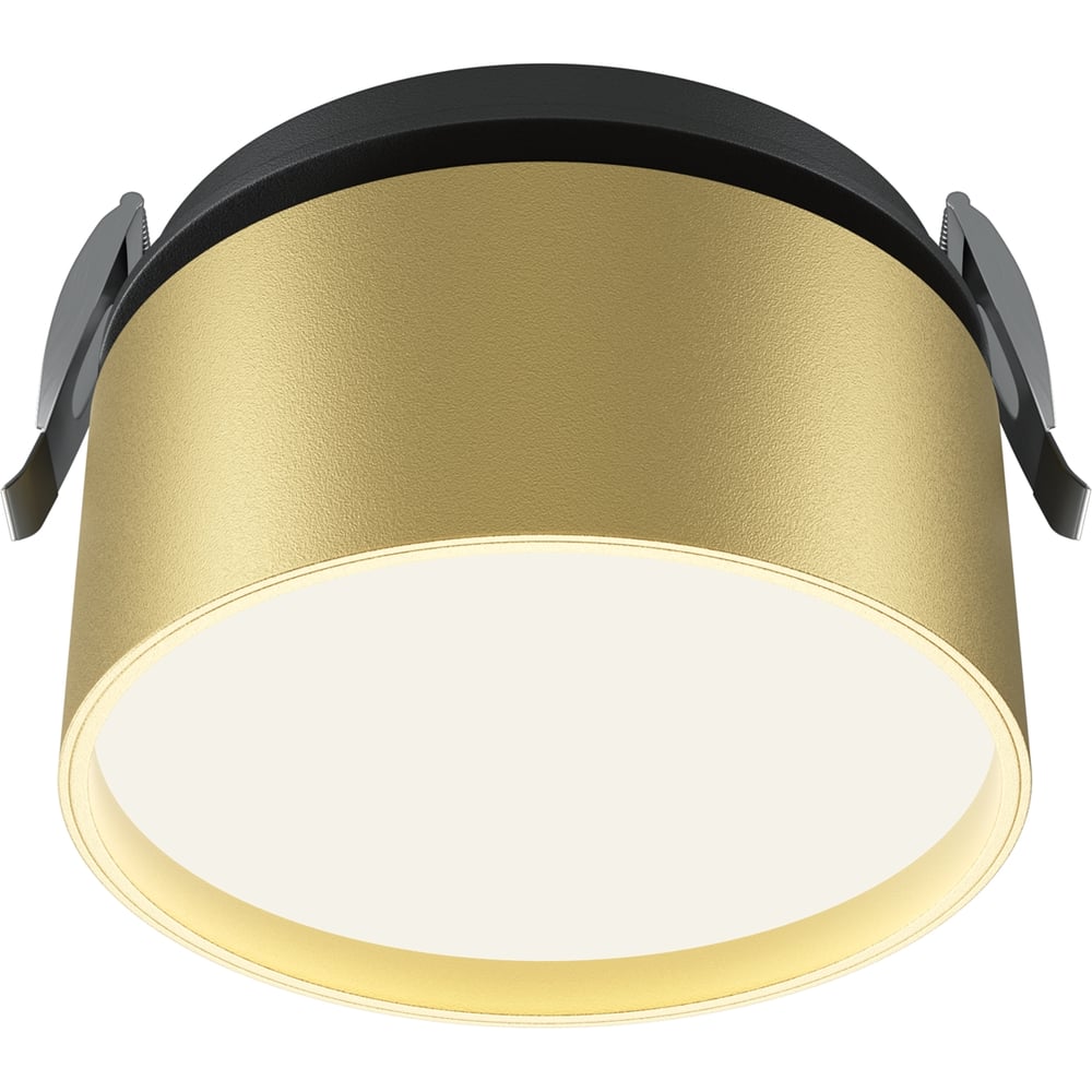 Изображение товара Встраиваемый светильник MAYTONI Onda 12 Вт в современном стиле черный и золото