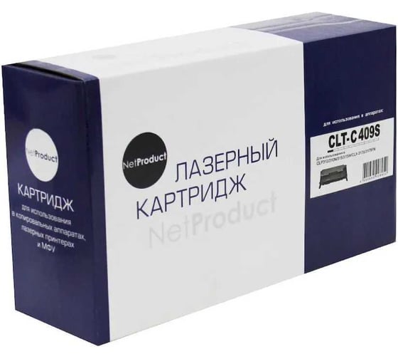 Изображение товара Тонер-картридж Netproduct для Samsung CLP-310/315/CLX-3170fn/3175, C, 1K N-CLT-C409S