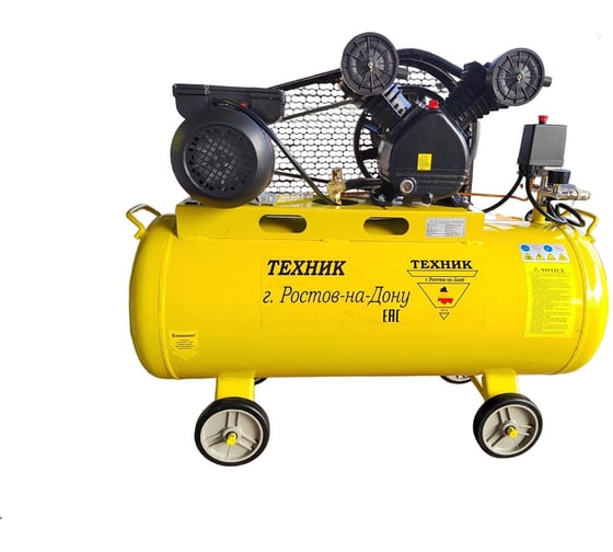 Изображение товара Компрессор ТД Техник ТЕХНИК КМ-2065 100л 2,2кВт 480л/мин V-образный 2 поршня 65мм 10 атм 29