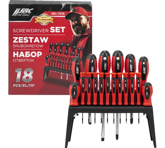 Изображение товара Отвертки JBC набор 18 предметов JBC-7018(64821)