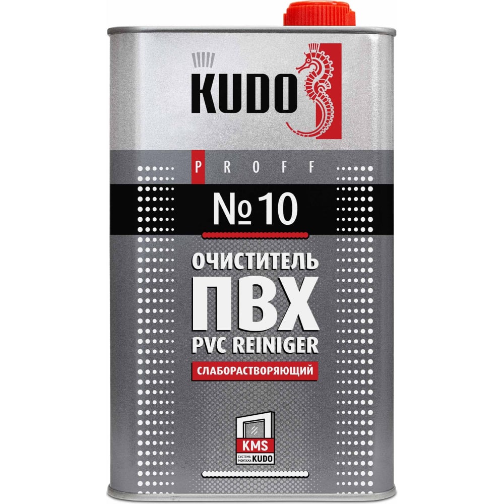 Слаборастворяющий очиститель для пвх KUDO очиститель для пвх proff 10 1 л kudo слаборастворяющий