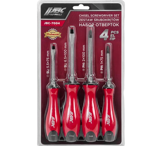 Изображение товара Отвертки JBC набор 4 предмета JBC-7004(64823)