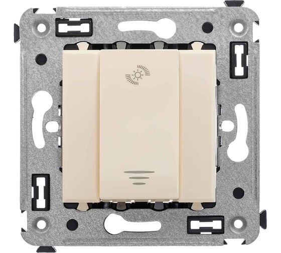 Изображение товара Диммер DKC кнопочный, в стену, Avanti, Ванильная дымка, 1 шт. 4405343