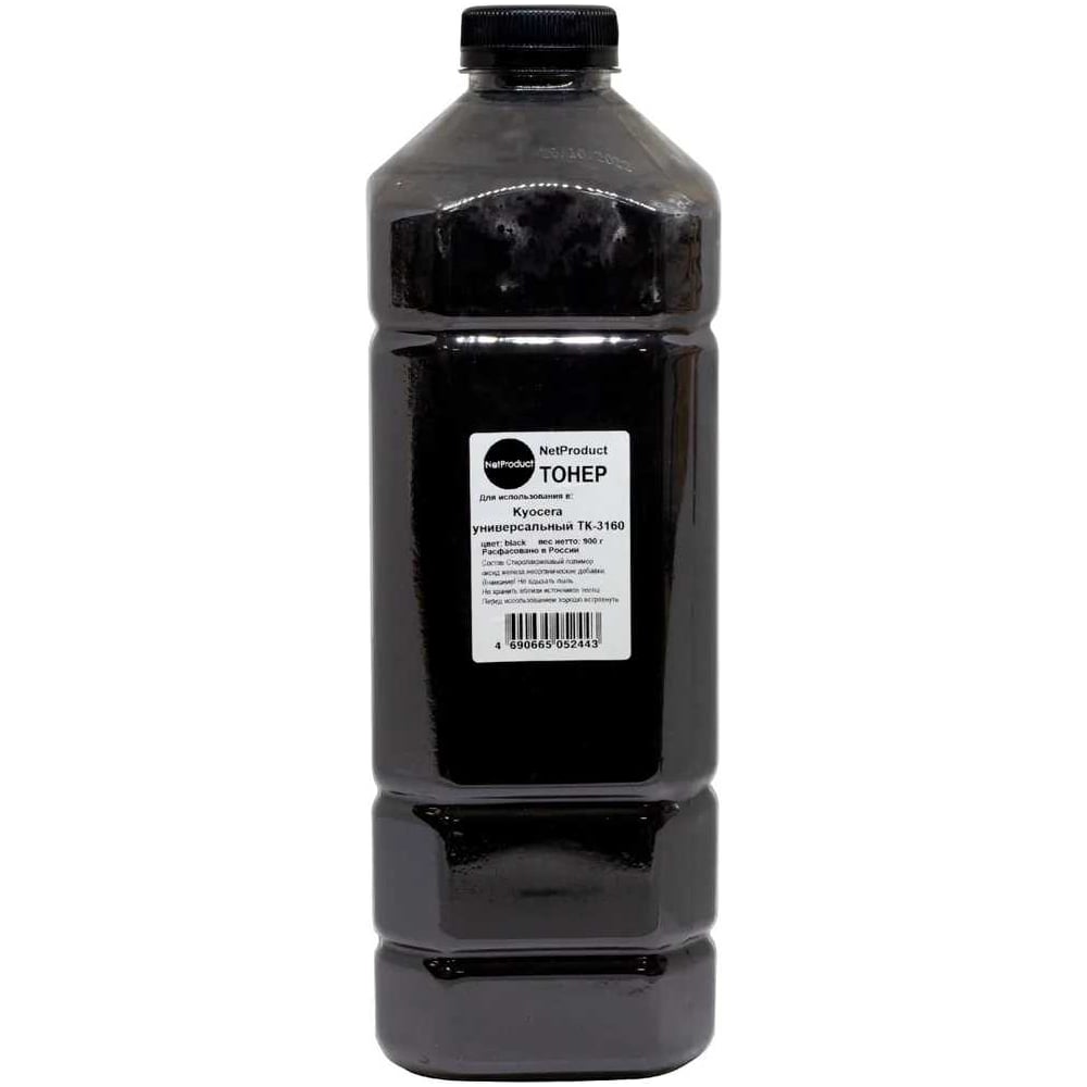 Изображение товара Тонер универсальный Netproduct для Kyocera TK-3160, Bk, 900 г, канистра N-KY-UnivTK3160-BK-900G