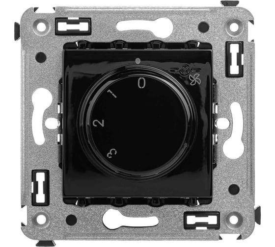 Изображение товара Механизм управления вентиляторами DKC в стену, Avanti, Черный квадрат, 1 шт. 4402173