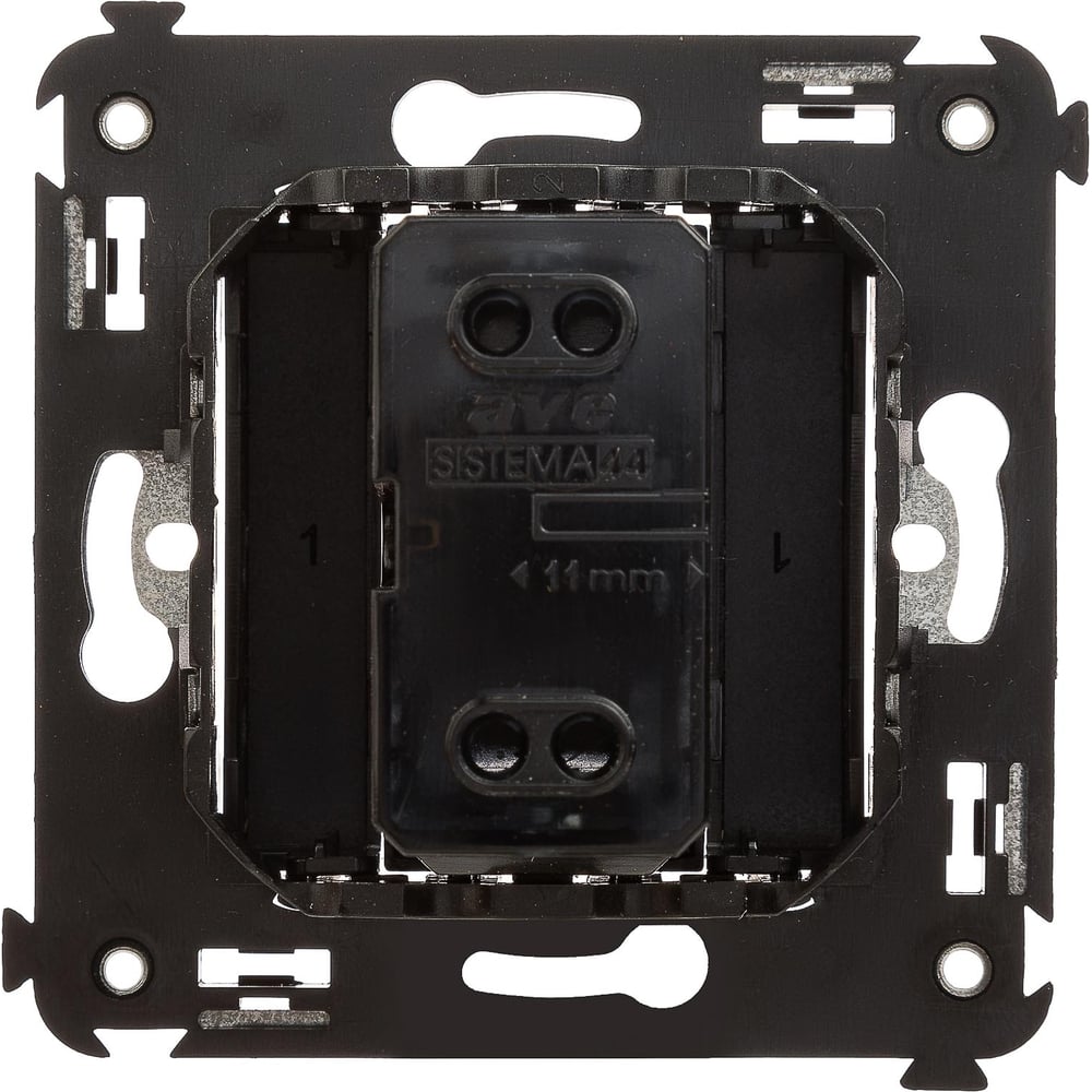 Изображение товара Звонок в стену DKC Avanti Черный квадрат 1 шт