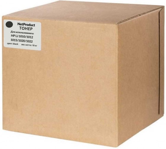 Изображение товара Тонер Netproduct для HP LJ 1010/1012/1015/1020/1022, Bk, 2x10 кг, коробка N-HP-1010/1012-Bk-20000G