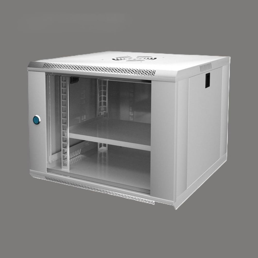 Изображение товара Телекамуникационный шкаф 9U 530x400x450 мм Фортон серый для сетевого оборудования