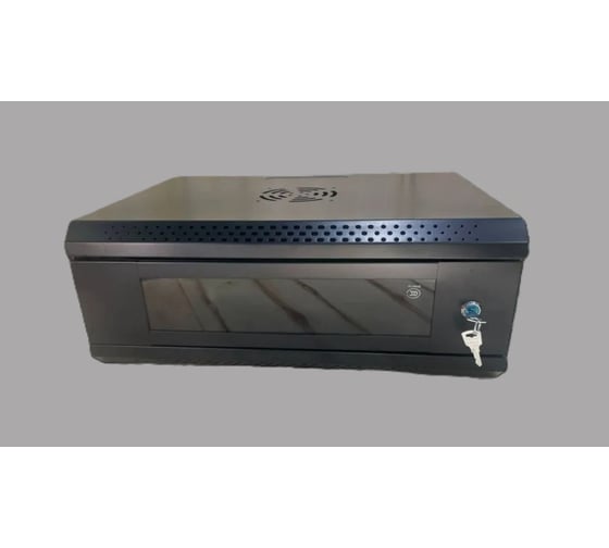 Изображение товара Шкаф телекоммуникационный КОМПАНИЯ ФОРТОН 4U 530x400x200 0.6мм Black 4U530400200B