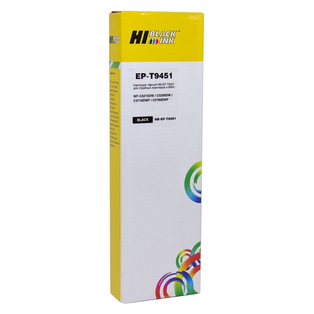 Изображение товара Картридж Hi-Black EPT9451 для Epson WF-C5290 и C5790 черный 5000 страниц