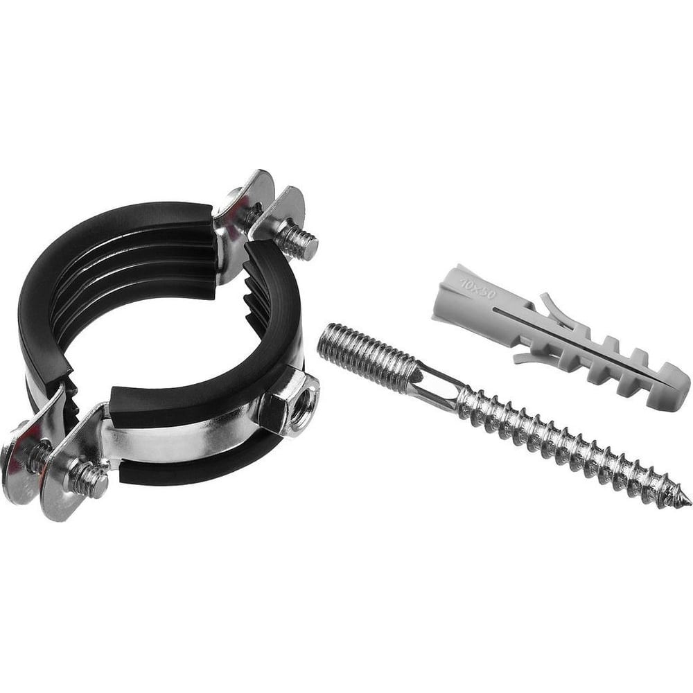 Изображение товара Хомут металлический с резинкой Millennium 3/4" (25-28 мм; 8x80) XRD020R (14 0034 18)